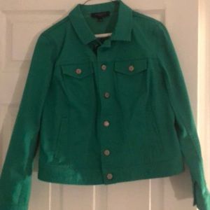 Talbots Green Jean jacket - worn once